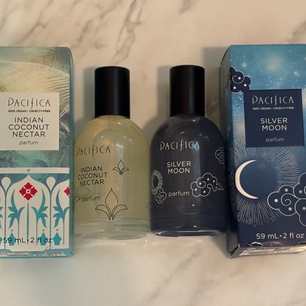 Pacifica Cream and Blue Bath & Body Collection